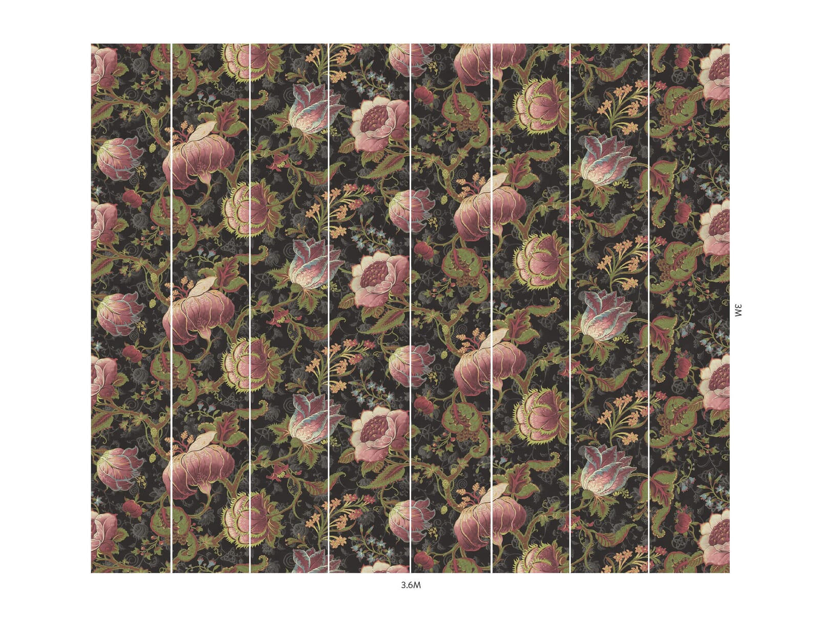 1-WA-MEL-DI-NOI-XXX - Meliora Wallpaper - Noir - House of Hackney