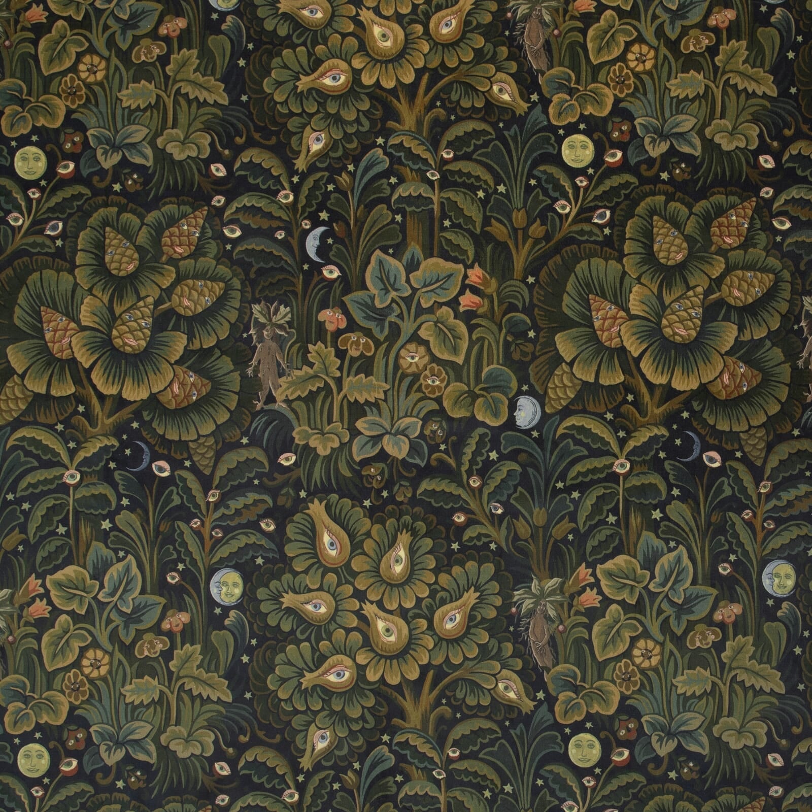 1-WA-MOG-DI-MID-XXX - Moon Garden Wallpaper - Midnight - House of Hackney