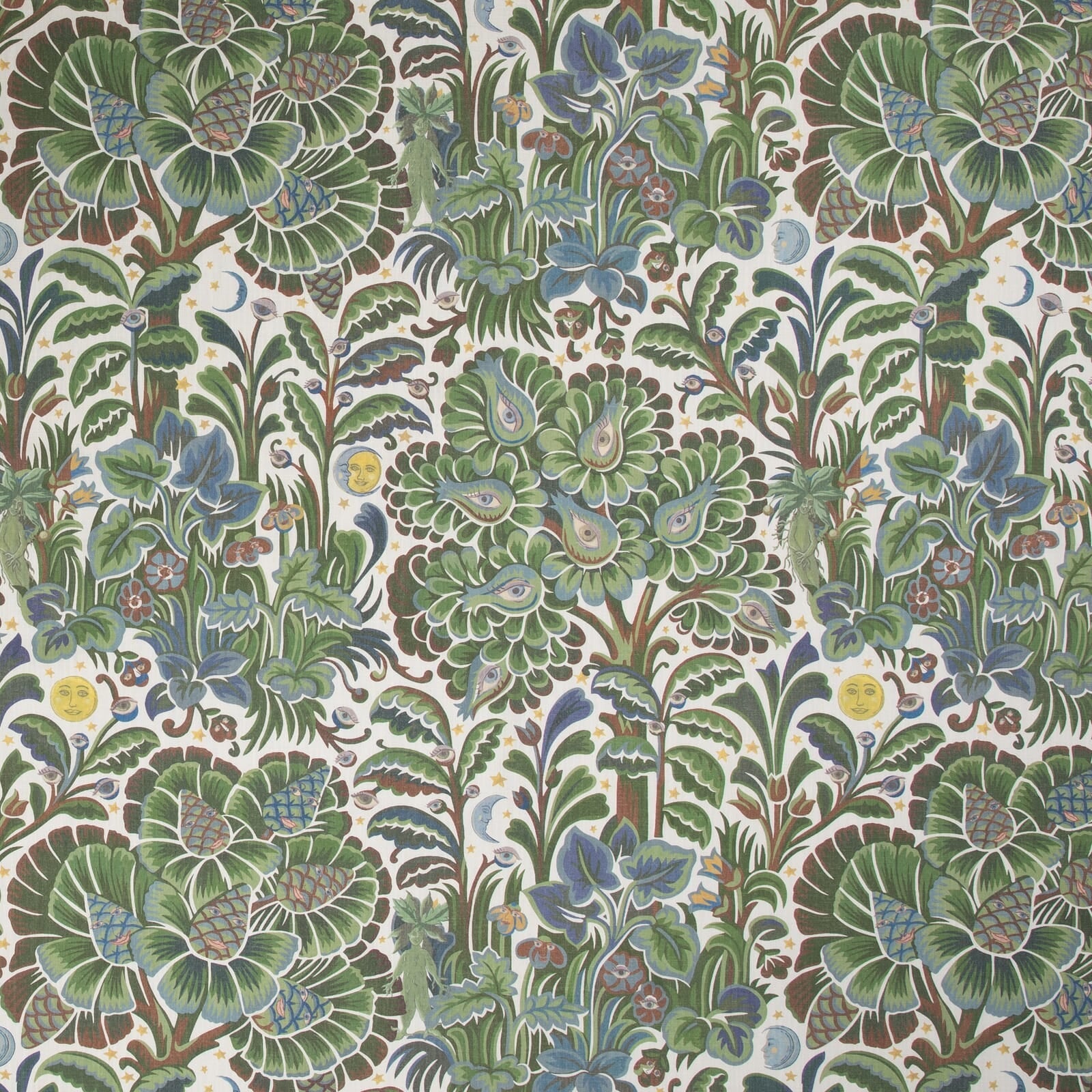 1-WA-MOG-DI-VER-XXX - Moon Garden Wallpaper - Verde - House of Hackney