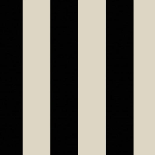 1-WA-MON-DI-BLK-STR - Mono Stripe Wallpaper - Off-Black / Oyster - House of Hackney