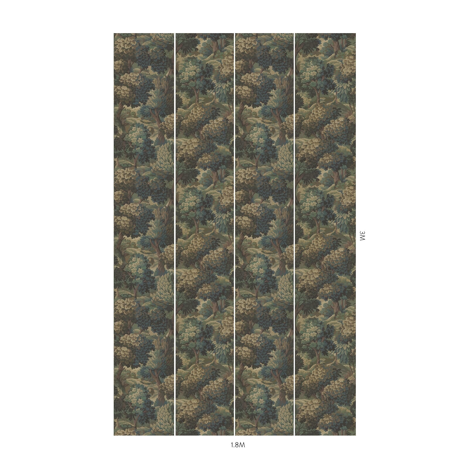 1-WA-NMR-DI-BRZ-XXX - Nemor Wallpaper - Bronze - House of Hackney