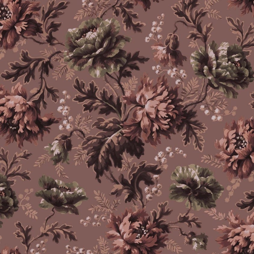 1-WA-OPI-DI-OLR-XXX - Opia Wallpaper - Old-Rose - House of Hackney