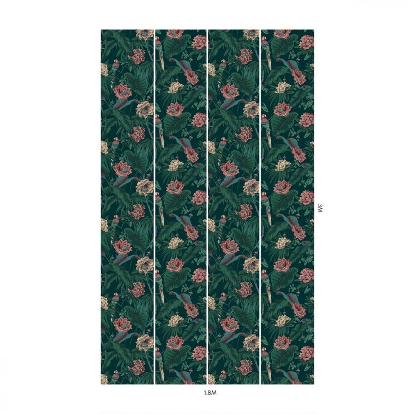 1-WA-PAR-DI-SPR-XXX - Paradisa Wallpaper - Spruce-Green - House of Hackney
