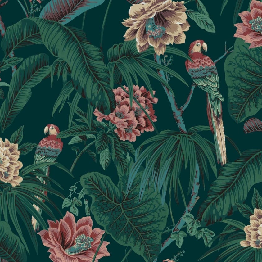 1-WA-PAR-DI-SPR-XXX - Paradisa Wallpaper - Spruce-Green - House of Hackneyy