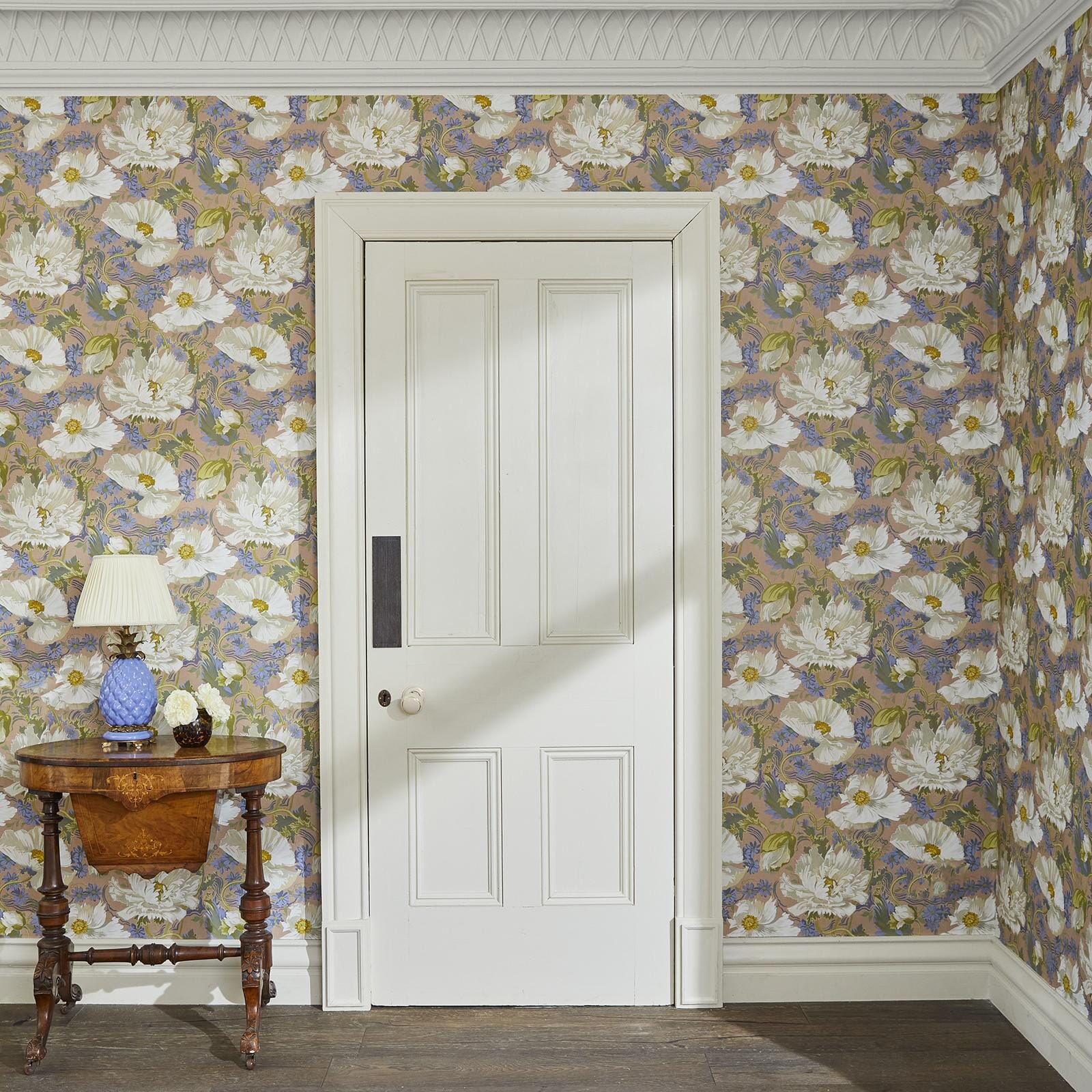 1-WA-PAV-DI-TOU-XXX - Papavera Wallpaper - Tourmaline - House of Hackney