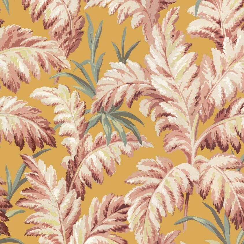 1-WA-PLU-DI-FLX-XXX - Pluma Wallpaper - Flaxen - House of Hackney