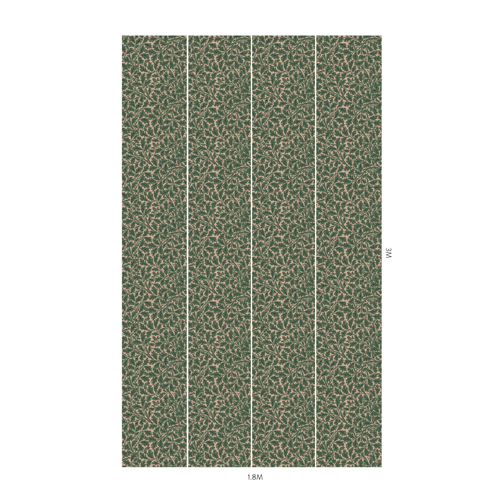 1-WA-QUE-DI-OAK-XXX - Quercus Wallpaper - Tourmaline - House of Hackney