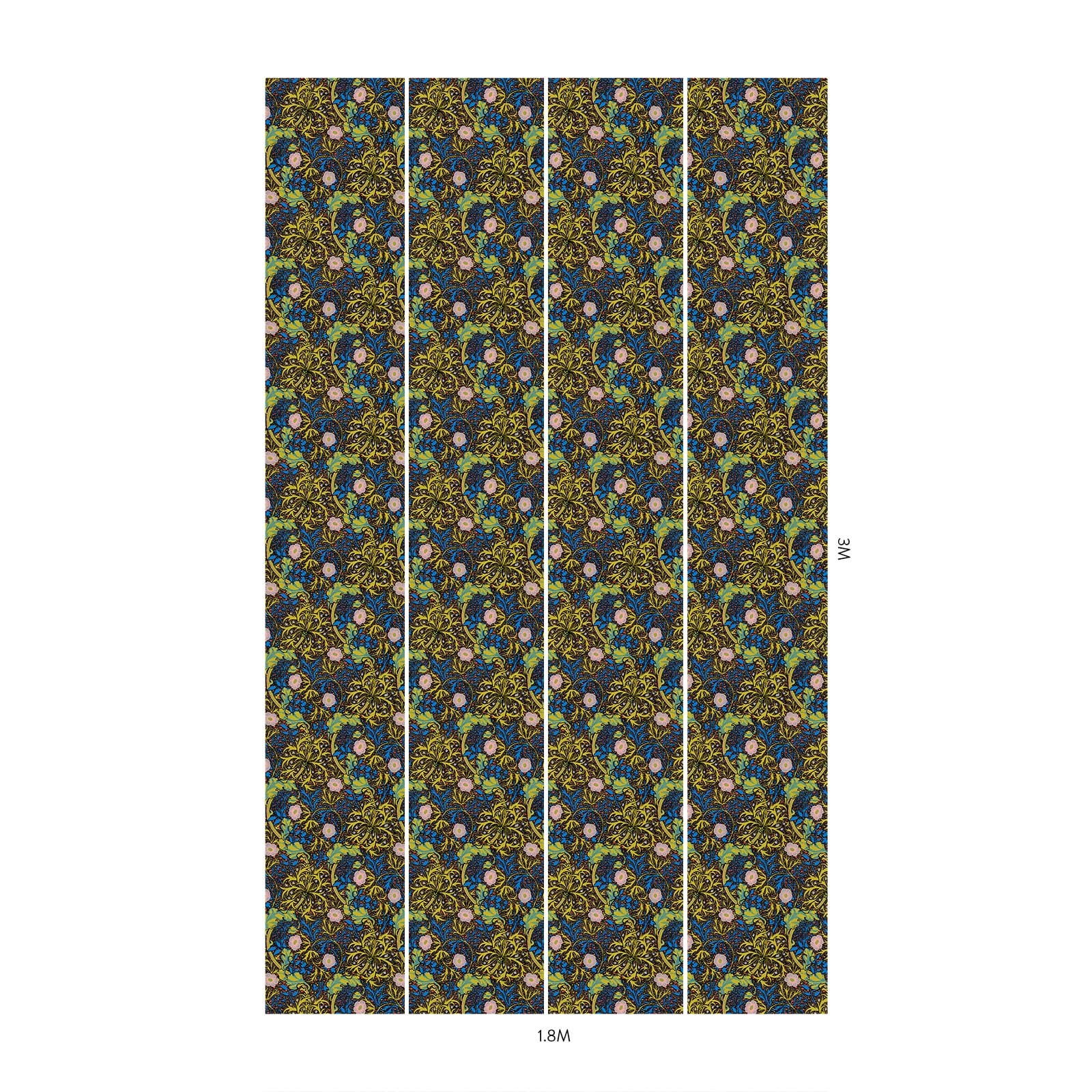 1-WA-SEA-DI-LIM-XXX - Seaweed Wallpaper - Lime - House of Hackney