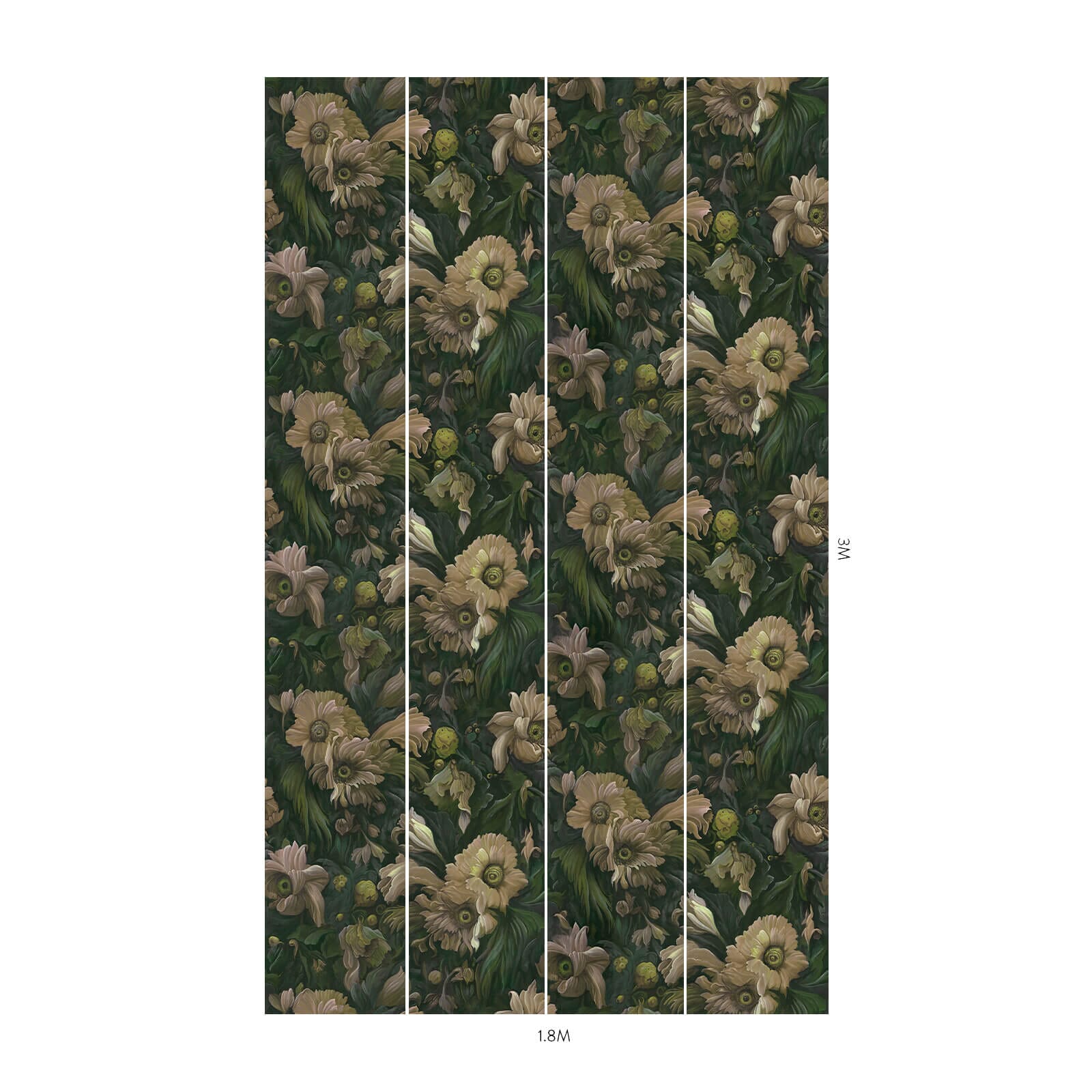 1-WA-UBR-DI-VER-XXX - Umbra Wallpaper - Verde - House of Hackney