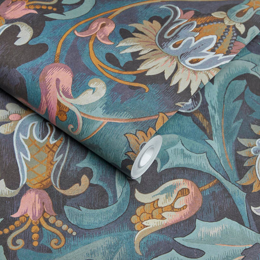 1-WA-VSP-DI-APA-XXX - Vespertine Wallpaper - Apatite - House of Hackney