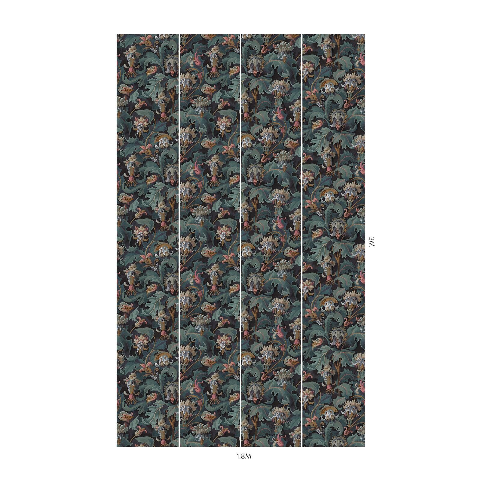 1-WA-VSP-DI-APA-XXX - Vespertine Wallpaper - Apatite - House of Hackney