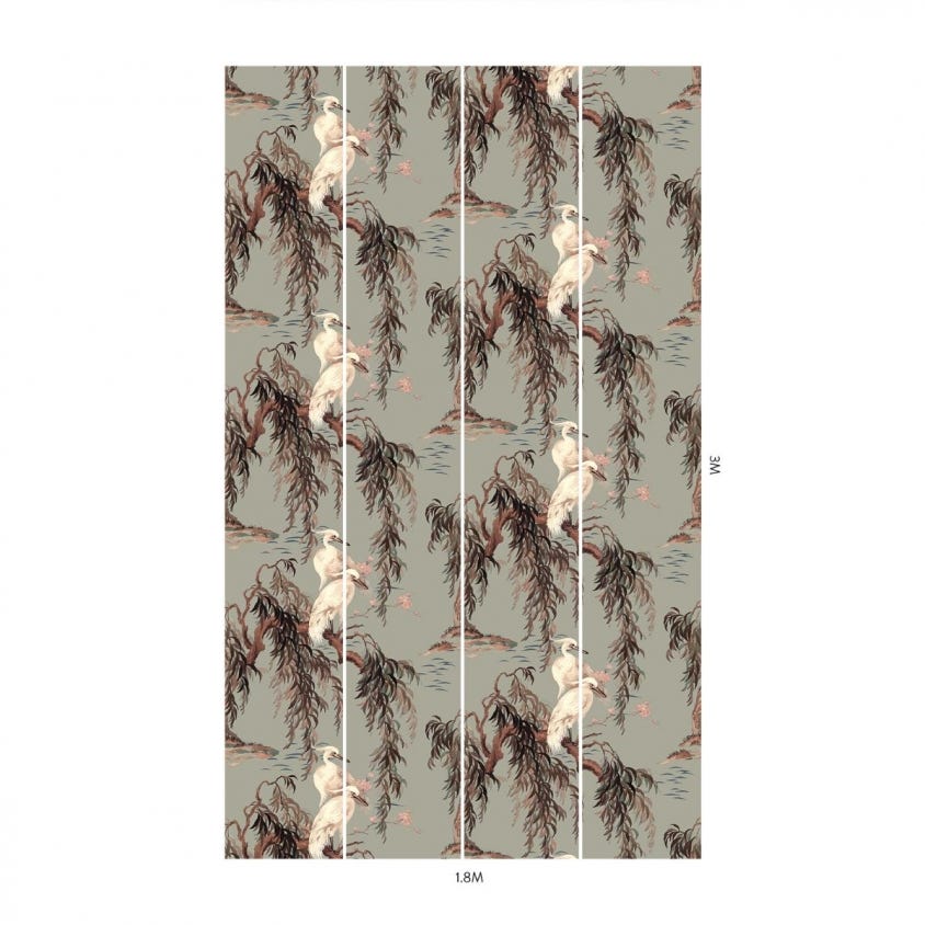 1-WA-ZEU-DI-EAU-XXX - Zeus Wallpaper - Eau De Nil - House of Hackney
