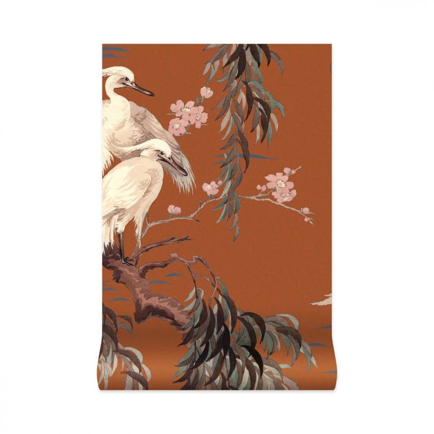 1-WA-ZEU-DI-TOB-XXX - Zeus Wallpaper - Tobacco - House of Hackney