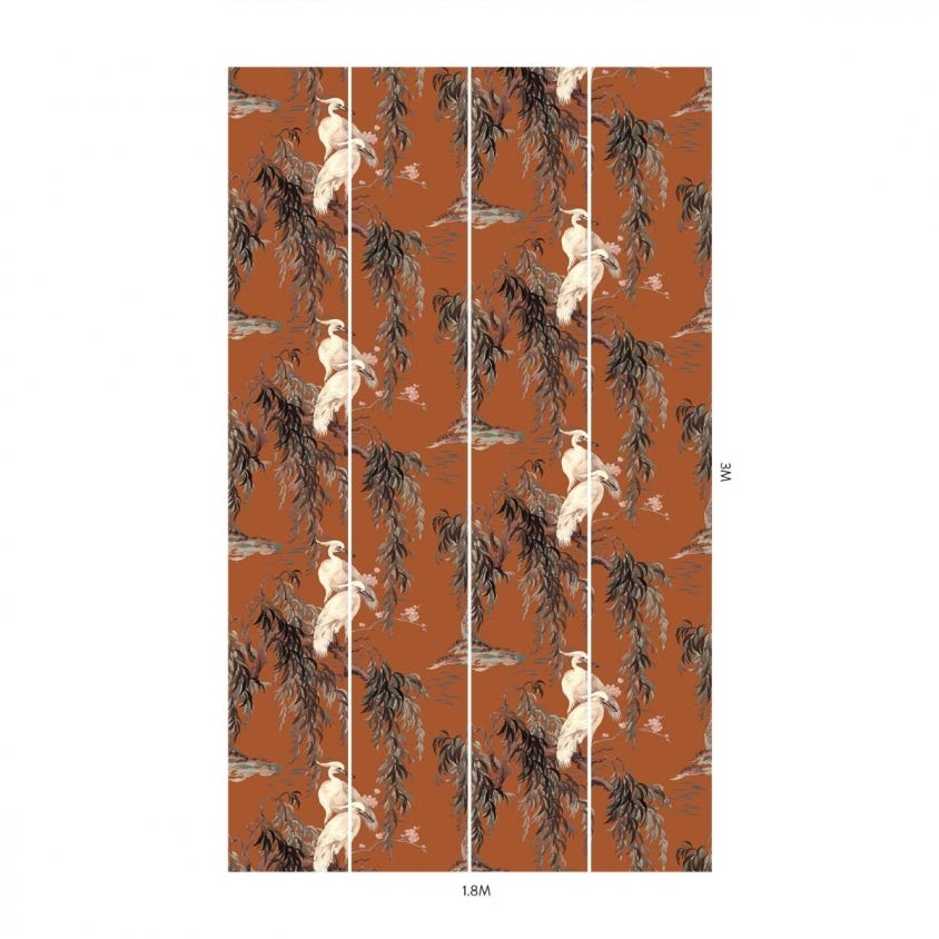 1-WA-ZEU-DI-TOB-XXX - Zeus Wallpaper - Tobacco - House of Hackney