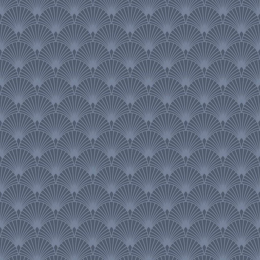101366 - Ecailles Gatsby Wallpaper - Blue Mica - Superfresco Easy