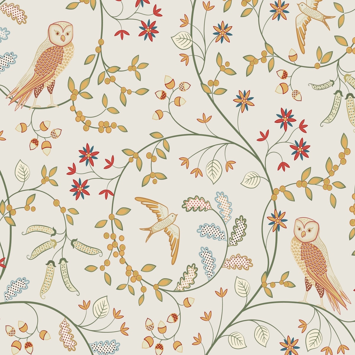 1030 - Newill Wallpaper - Stone - Morris Collections