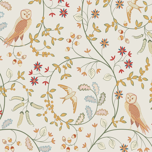 1030 - Newill Wallpaper - Stone - Morris Collections