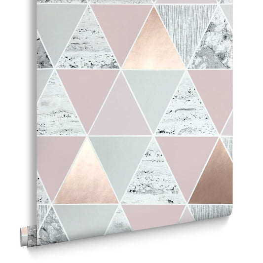 103290 - Reflections Wallpaper - Rose Gold - Graham & Brown