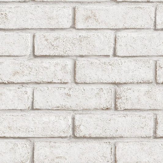 103453 - Brick Wallpaper - White & Red - Superfresco Easy