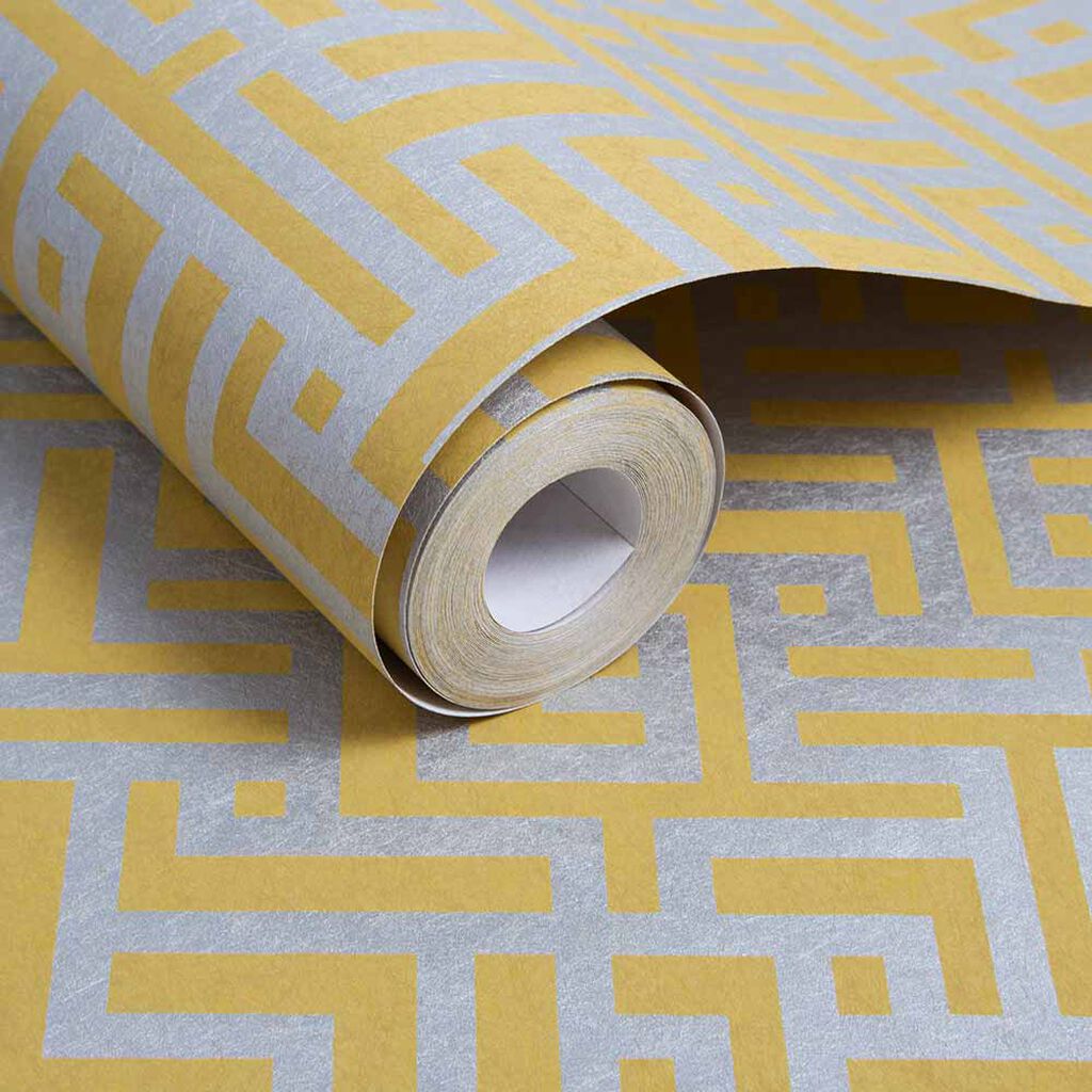 103515 - Zen Wallpaper - Saffron - Graham & Brown