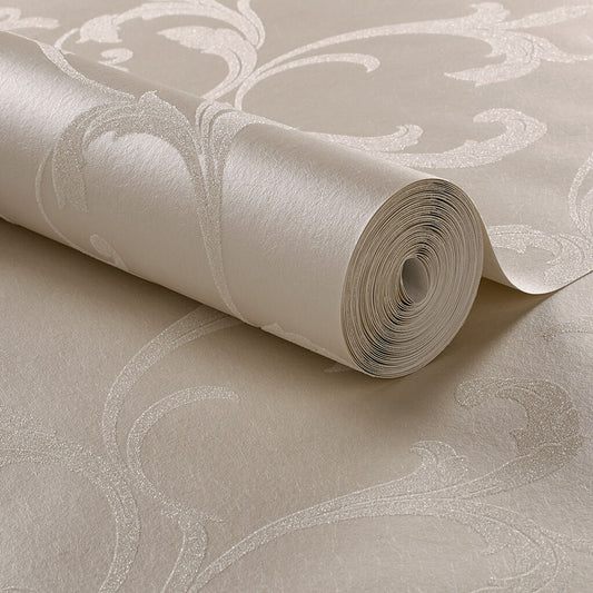 103816 - Baroque Bead Wallpaper - Pearl - Graham & Brown