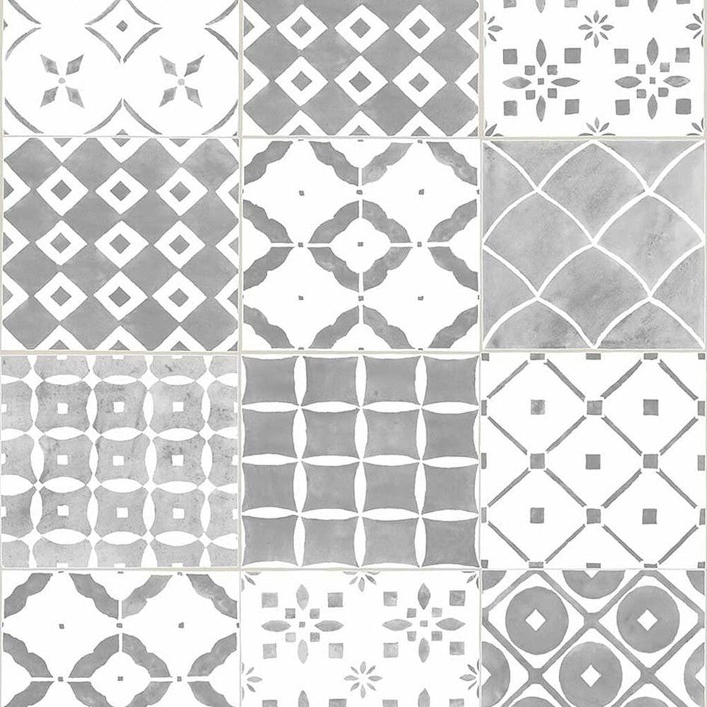 103853 - Porches Wallpaper - Grey - Contour