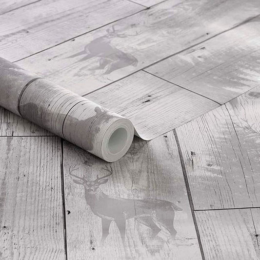 104046 - Highland Plank Wallpaper - Grey - Superfresco Easy
