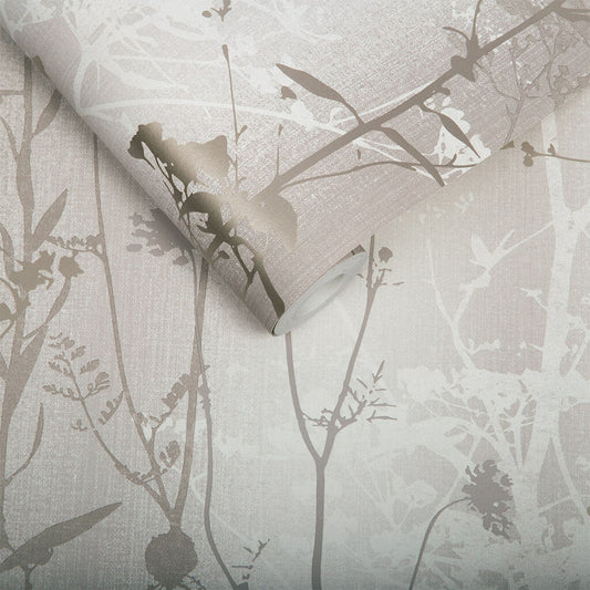 104069 - Wild Flower Wallpaper - Sand - Graham & Brown