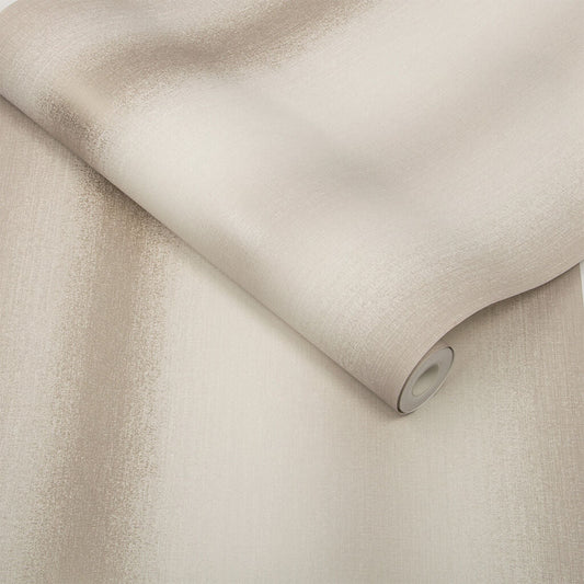 104074 - Wild Flower Stripe Wallpaper - Sand - Graham & Brown