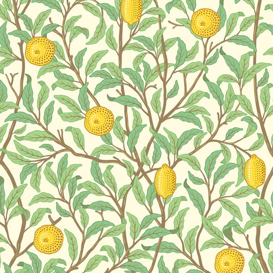 1044 - Lemon Tree Wallpaper - Porcelain - Morris Collections