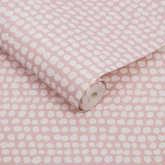 104532 - Dots Wallpaper - Pink - Graham & Brown