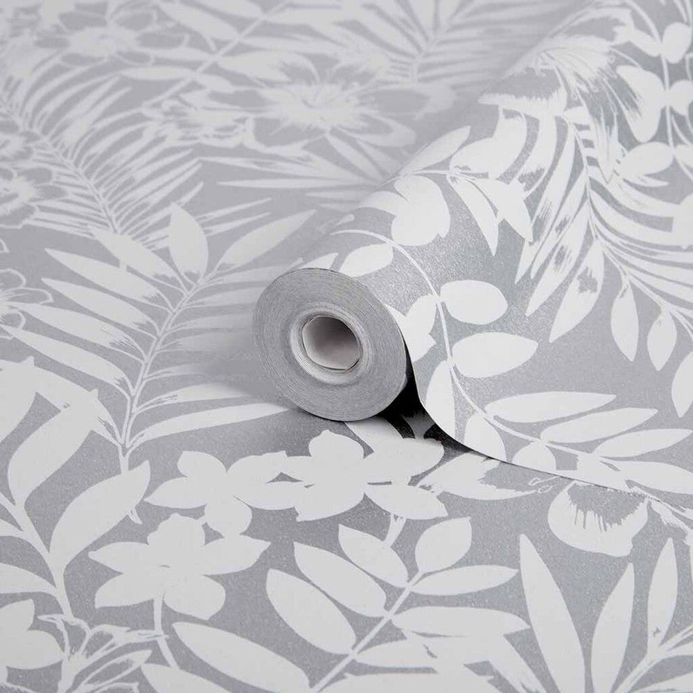 105140 - Palm Springs Wallpaper - Silver - Boutique Luxury