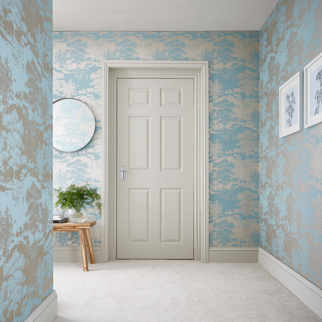 105228 - Meadow Wallpaper - Dusk - Graham & Brown