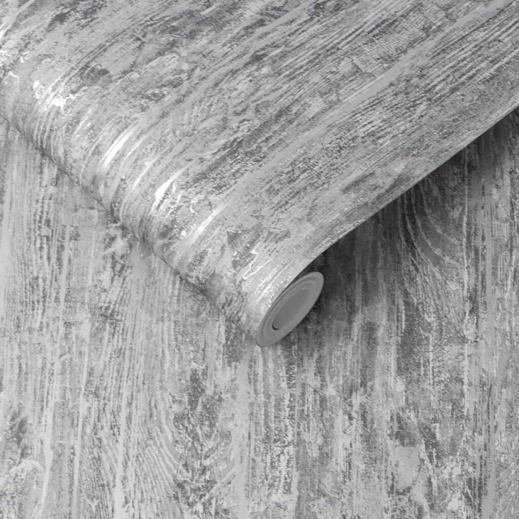 105254 - Grain Texture Wallpaper - Ebony - Graham & Brown