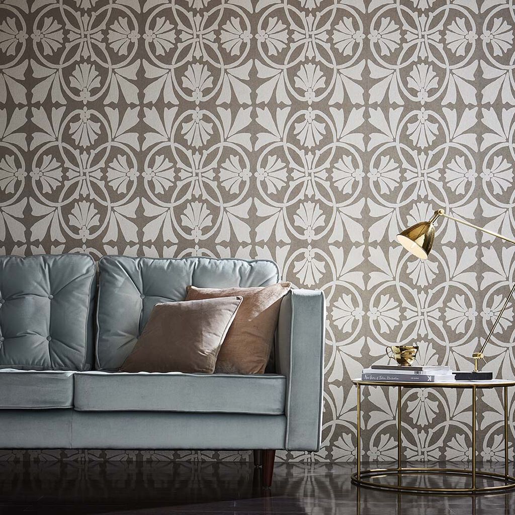 105275 - Thrones Wallpaper - Mocha - Graham & Brown