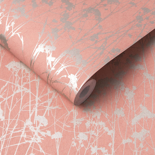 105456 - Grace Wallpaper - Coral - Graham & Brown