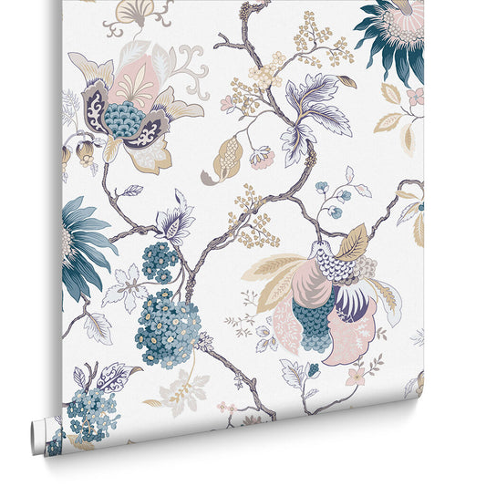 105763 - Bordado Wallpaper - Dusk - Graham & Brown