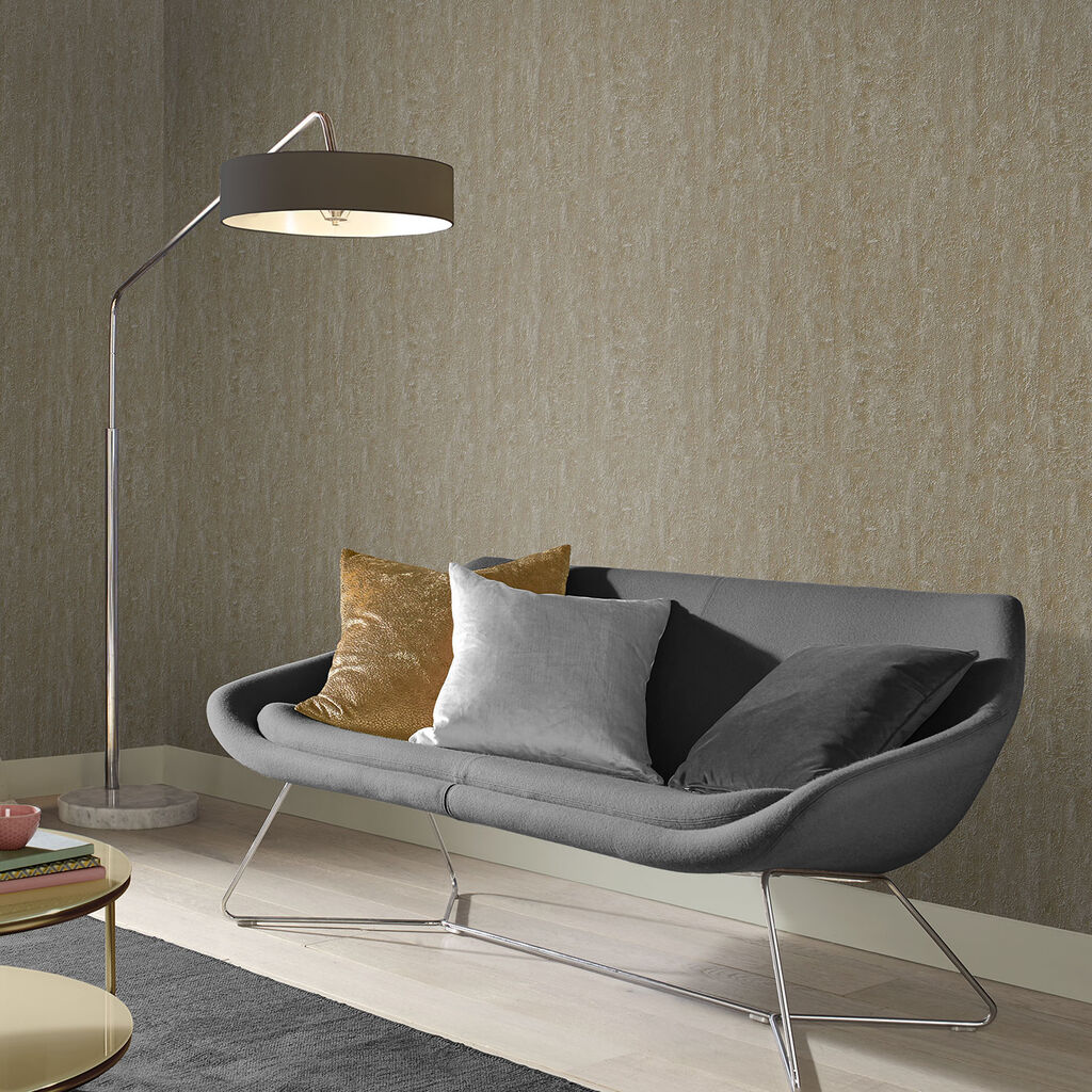 105858 - Orbit Wallpaper - Gold Silver - Graham & Brown