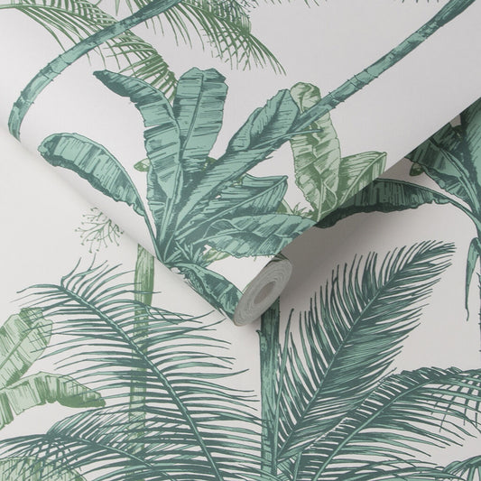105913 - Jungle Wallpaper - Luscious Green - Graham & Brown