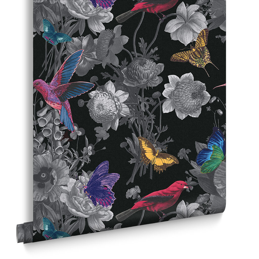106431 - Jardin Wallpaper - Black - Graham & Brown