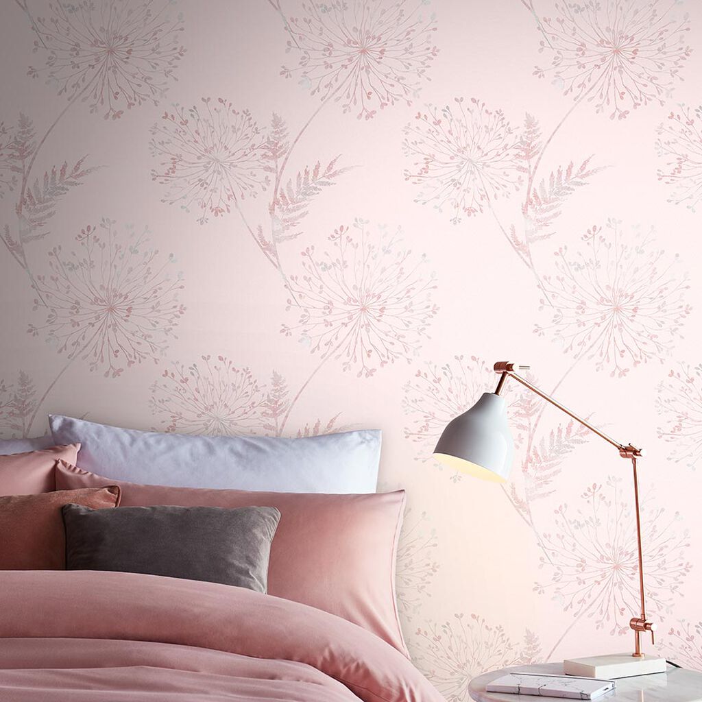 106435 - Wish Wallpaper - Blush - Graham & Brown