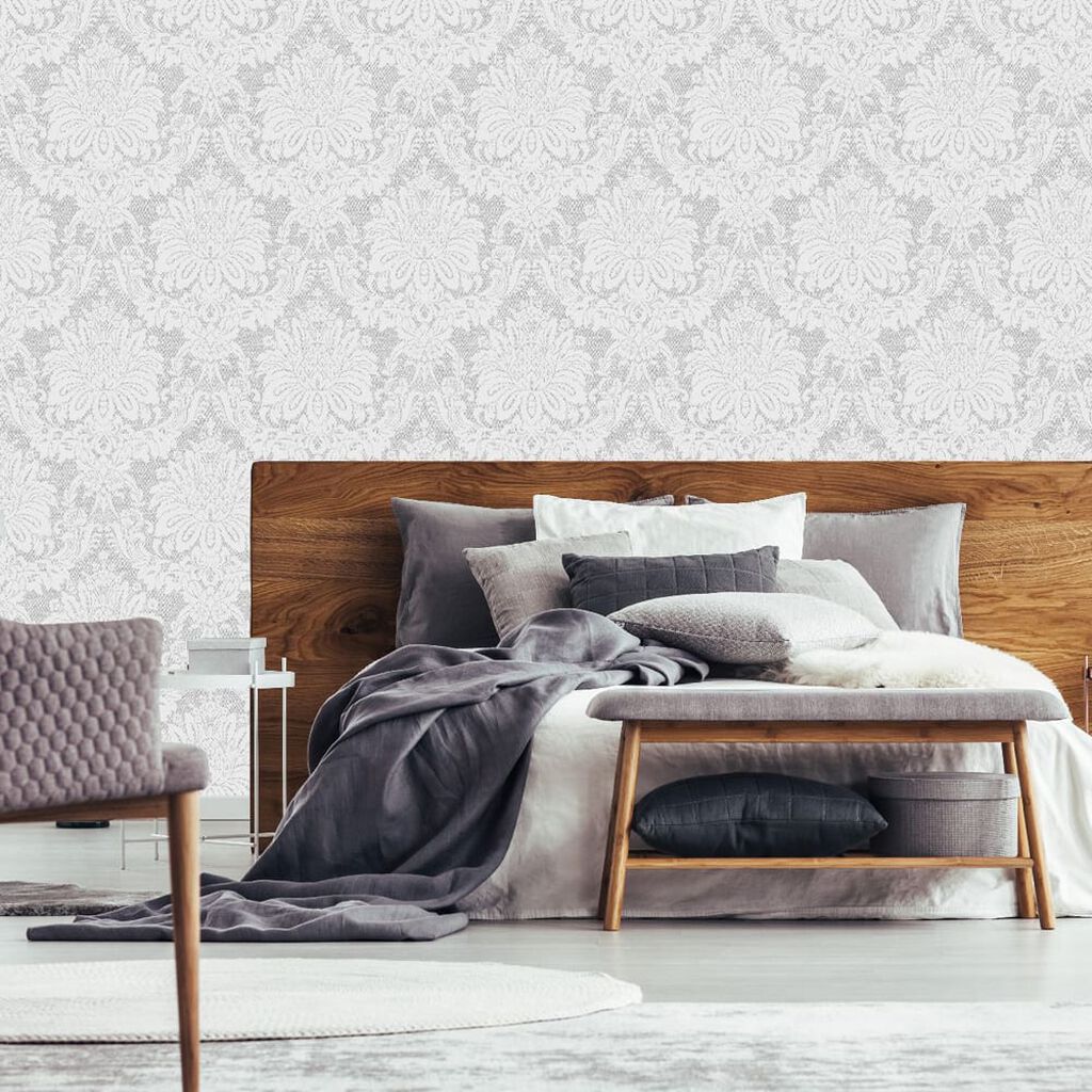 106678 - Vogue Wallpaper - Dove Grey - Boutique Luxury