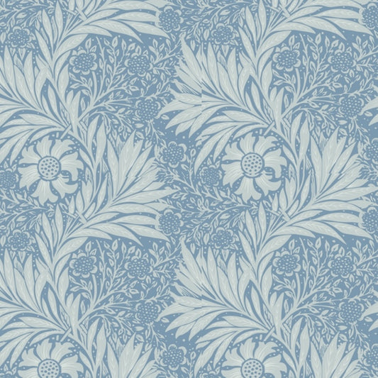 1067 - Marigold Wallpaper - Sky - Morris Collections