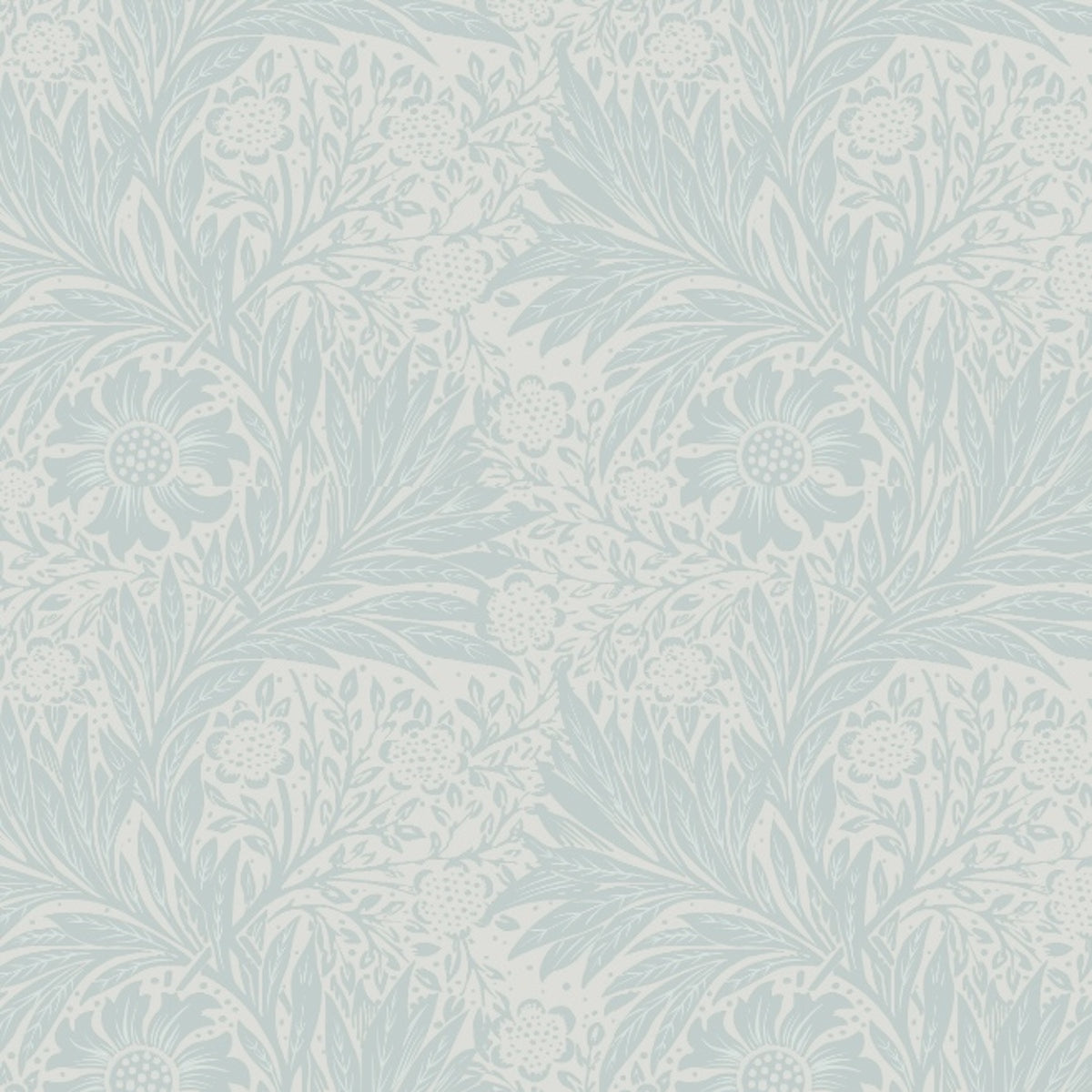 1068 - Marigold Wallpaper - Grey Blue - Morris Collections