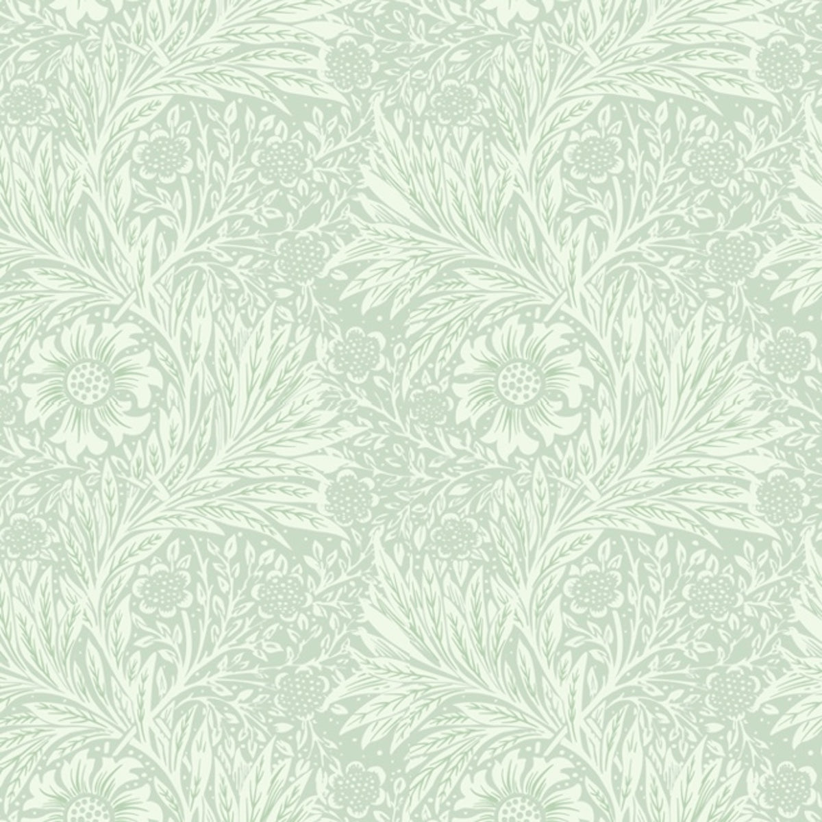 1069 - Marigold Wallpaper - Pale Green - Morris Collections