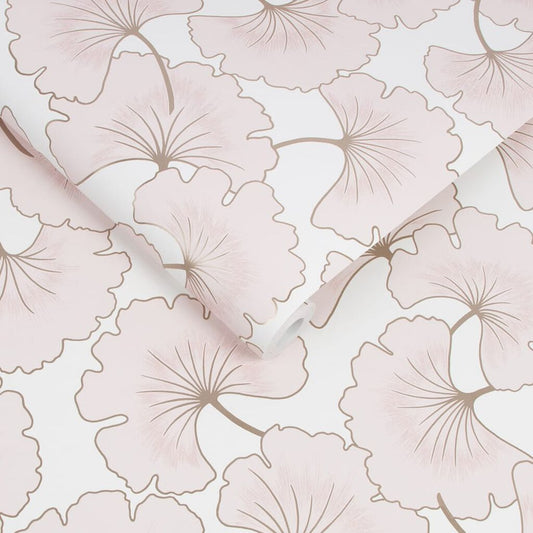 107026 - Begonia Wallpaper - Pink - Boutique Luxury