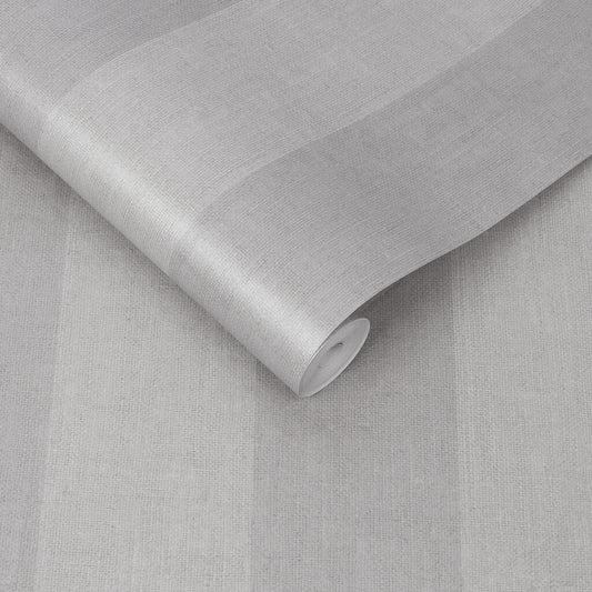 107590 - Heritage Stripe Wallpaper - Grey - Graham & Brown