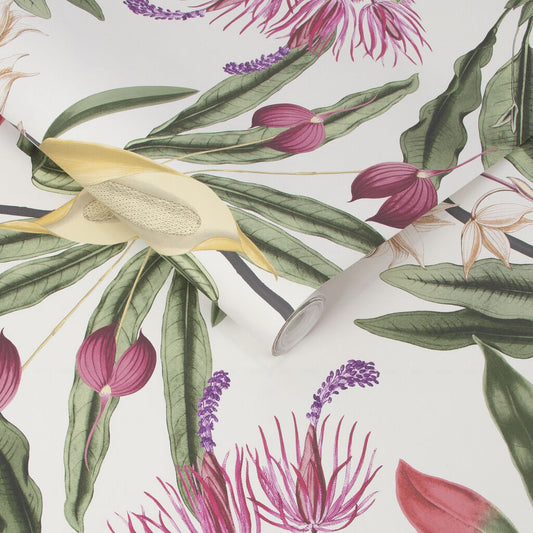 107600 - Paradise Wallpaper - Chalk - Graham & Brown