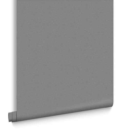 107628 - Shadow Plain Wallpaper - Charcoal - Graham & Brown