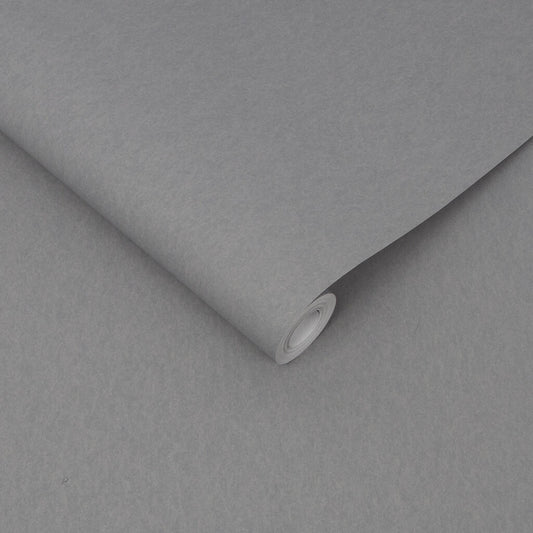107628 - Shadow Plain Wallpaper - Charcoal - Graham & Brown